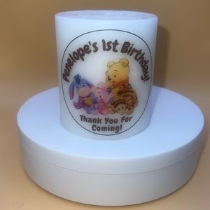 Winnie the Pooh candle Bday favor🎉